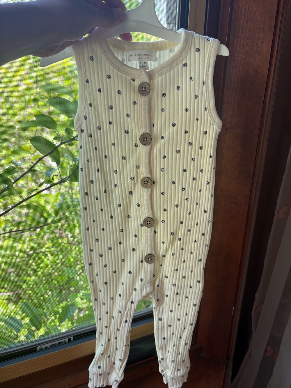Willow & Whimsy Polka Dot Romper